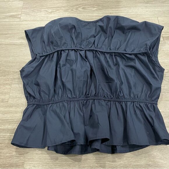 3/$25 ✺ Shein navy tie up blouse XL - Picture 4 of 6